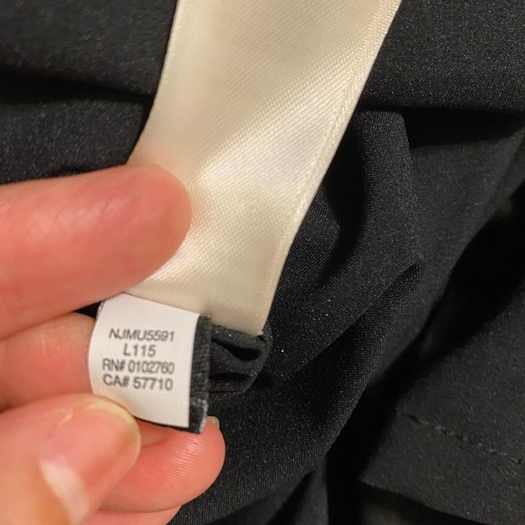 Elegant Kate Spade Embellished Rhinestone Black Midi Cocktail Dress Size 6 - Picture 9 of 13